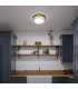 Hadley 3 Light Semi Flush Ceiling Light Brushed Bronze E27-4