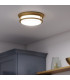 Hadley 3 Light Semi Flush Ceiling Light Brushed Bronze E27-7