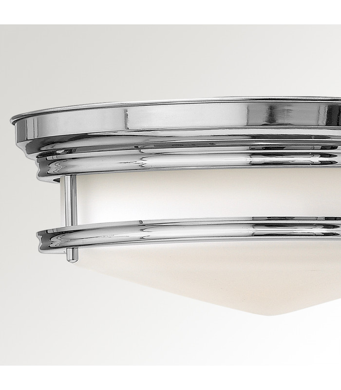 Hadley 3 Light Semi Flush Ceiling Light Chrome E27-3