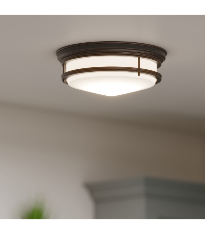 Hadley 3 Light Semi Flush Ceiling Light Oil Rubbed Bronze E27-5