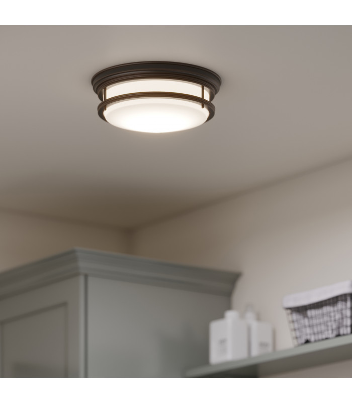 Hadley 3 Light Semi Flush Ceiling Light Oil Rubbed Bronze E27-6