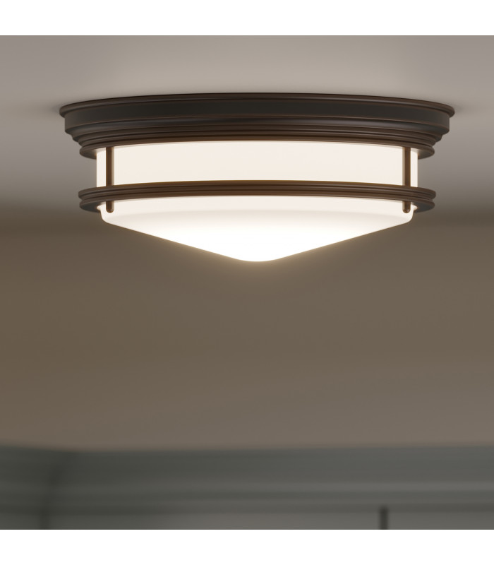 Hadley 3 Light Semi Flush Ceiling Light Oil Rubbed Bronze E27-7