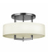 Hampton 3 Light Semi Flush Ceiling Light Antique Nickel E27-1