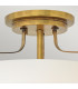 Harper 3 Light Small Semi Flush Heritage Brass-2