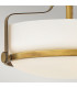 Harper 3 Light Small Semi Flush Heritage Brass-4