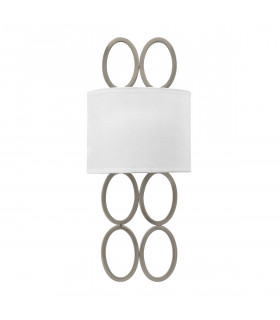 Hinkley Fredrick Ramond Jules 2 Light Wall Light Brushed Nickel-1