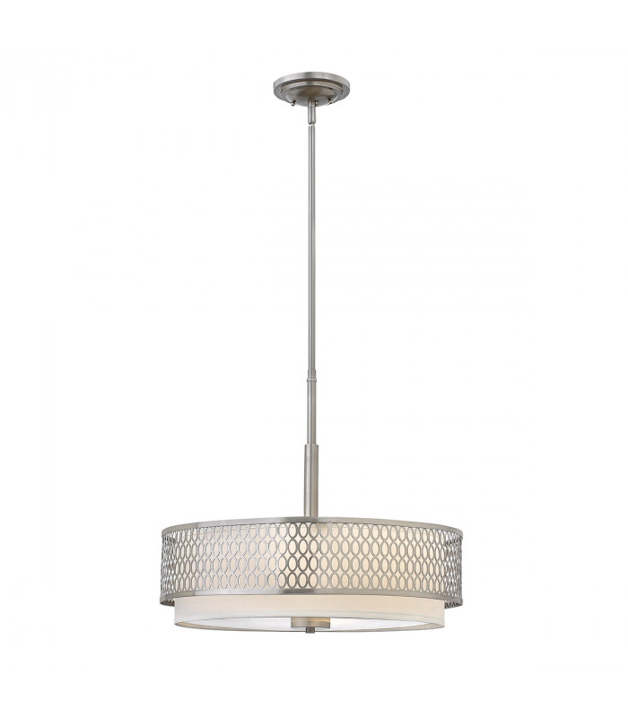 Hinkley Fredrick Ramond Jules 3 Light Pendant / Semi-Flush Brushed Nickel-1
