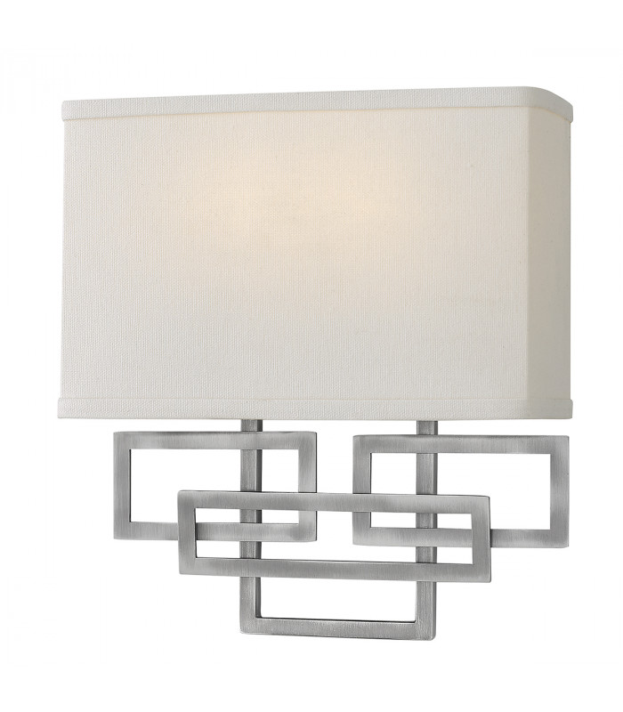 Lanza 2 Light Indoor Wall Light Nickel E14-1