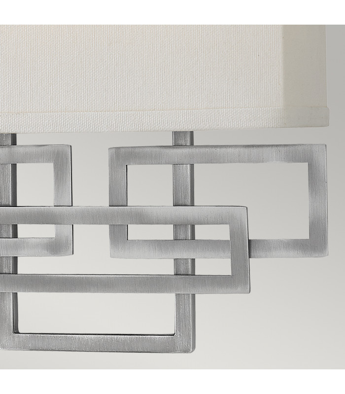 Lanza 2 Light Indoor Wall Light Nickel E14-4