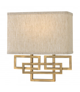Lanza 2 Light Indoor Wall Light Brushed Bronze E14-1