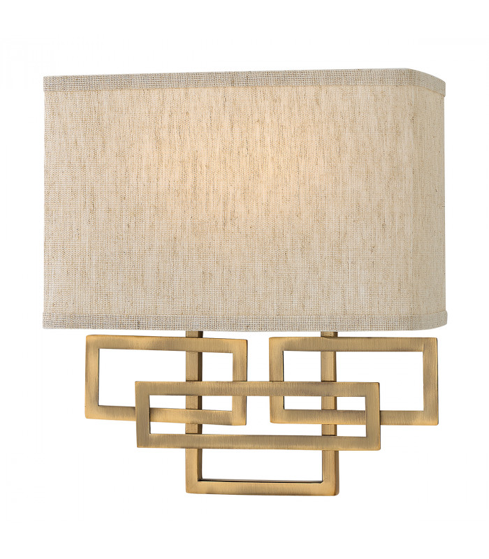 Lanza 2 Light Indoor Wall Light Brushed Bronze E14-1