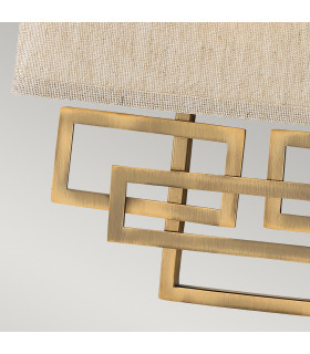 Lanza 2 Light Indoor Wall Light Brushed Bronze E14-2