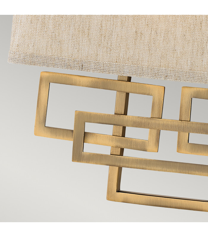 Lanza 2 Light Indoor Wall Light Brushed Bronze E14-2