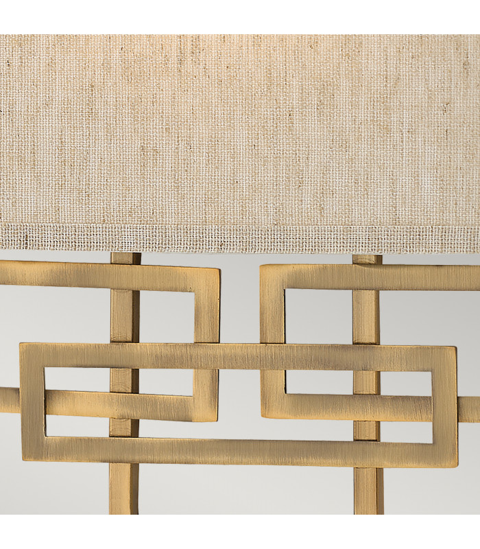Lanza 2 Light Indoor Wall Light Brushed Bronze E14-4