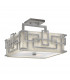 Lanza 3 Light Semi Flush Mount Ceiling Light Nickel E27-1