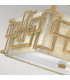 Lanza 3 Light Semi Flush Mount Ceiling Light Brushed Bronze E27-3