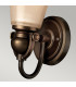 Mayflower 1 Light Wall Light Olde Bronze Glass Shade E27-2