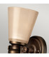 Mayflower 1 Light Wall Light Olde Bronze Glass Shade E27-3