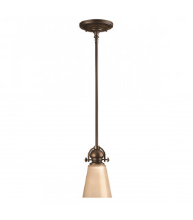 Mayflower 1 Light Dome Ceiling Mini Pendant Olde Bronze E27-1