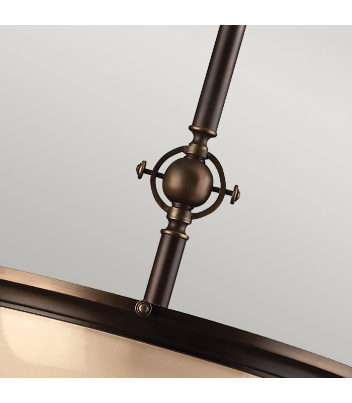 Mayflower 3 Light Ceiling Pendant Bronze E27-3