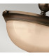 Mayflower 3 Light Semi Flush Ceiling Light Olde Bronze E27-3