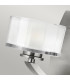 Meridian 1 Light Wall Light Brushed Nickel Glass Shade G9-2