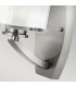 Meridian 1 Light Wall Light Brushed Nickel Glass Shade G9-3