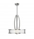 Meridian 3 Light Ceiling Pendant Brushed Nickel E27-1