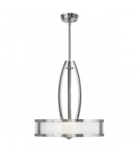 Meridian 3 Light Ceiling Pendant Brushed Nickel E27-1