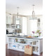 Meridian 3 Light Ceiling Pendant Brushed Nickel E27-2