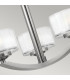 Meridian 3 Light Semi Flush Multi Arm Ceiling Light Brushed Nickel G9-3