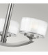 Meridian 3 Light Semi Flush Multi Arm Ceiling Light Brushed Nickel G9-4