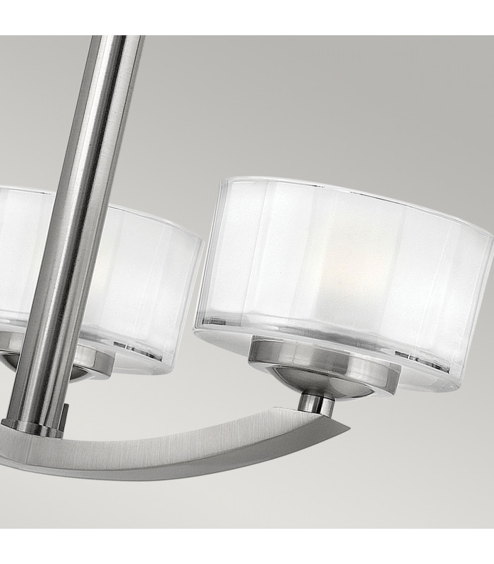 Meridian 3 Light Semi Flush Multi Arm Ceiling Light Brushed Nickel G9-4