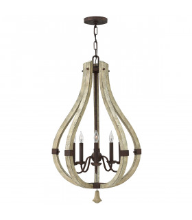 Middlefield 5 Light Chandelier Iron Rust Finish E14-1