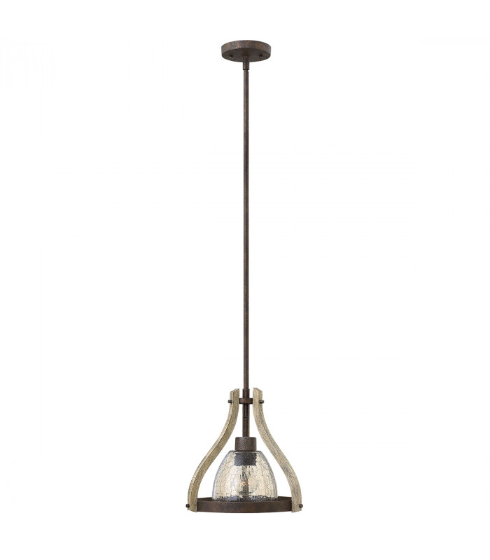 Middlefield 1 Light Ceiling Mini Pendant Iron Rust E27-1
