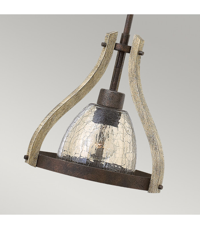 Middlefield 1 Light Ceiling Mini Pendant Iron Rust E27-3