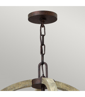 Middlefield Chandelier 4 Light Iron Rust Finish E14-2