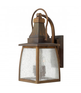 Montauk 2 Light Outdoor Small Wall Lantern Light Sienna IP44 E14-1
