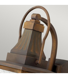 Montauk 2 Light Outdoor Small Wall Lantern Light Sienna IP44 E14-2
