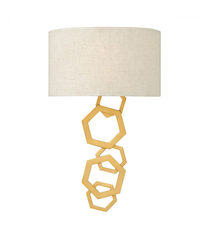Moxie 2 Light Indoor Wall Light Gold E14