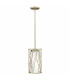 Nest 1 Light Ceiling Pendant Silver Leaf E27