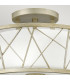 Nest 3 Light Semi Flush Ceiling Light Silver Leaf E27-2