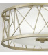 Nest 3 Light Semi Flush Ceiling Light Silver Leaf E27-4