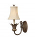 Plantation 1 Light Indoor Wall Light Pearl Bronze E14-1