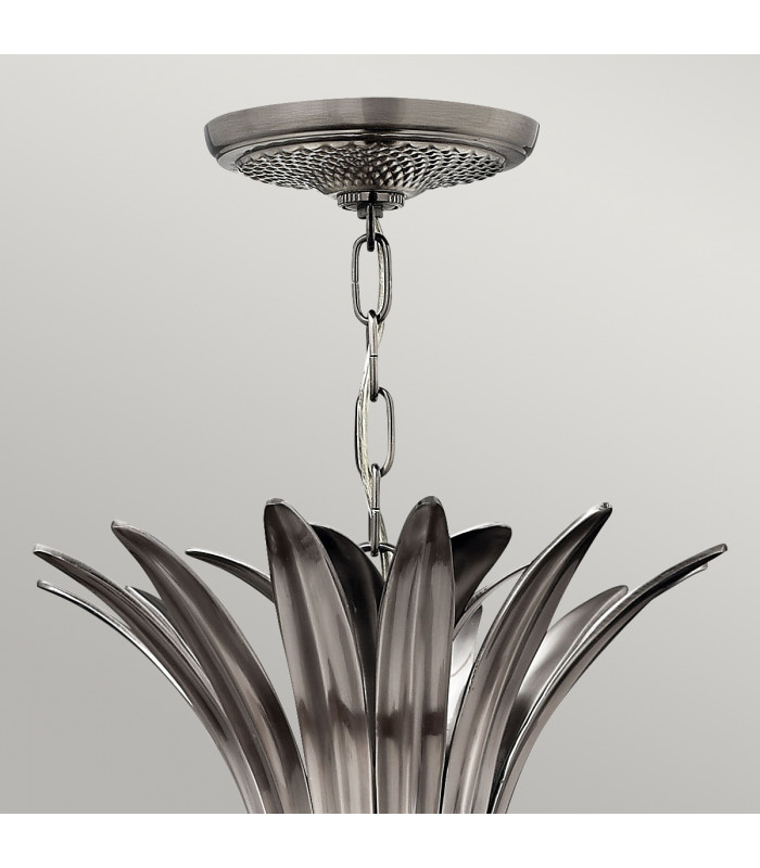 Plantation 4 Light Ceiling Pendant Polished Antique Nickel E14-2