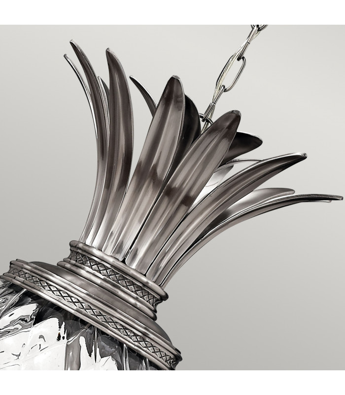 Plantation 4 Light Ceiling Pendant Polished Antique Nickel E14-3