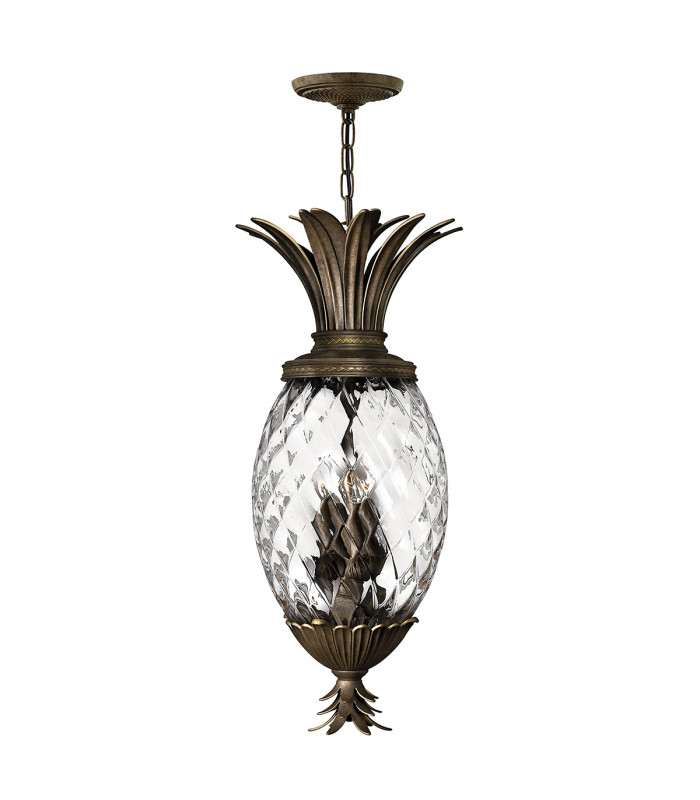 Plantation 4 Light Ceiling Pendant Pearl Bronze E14-1