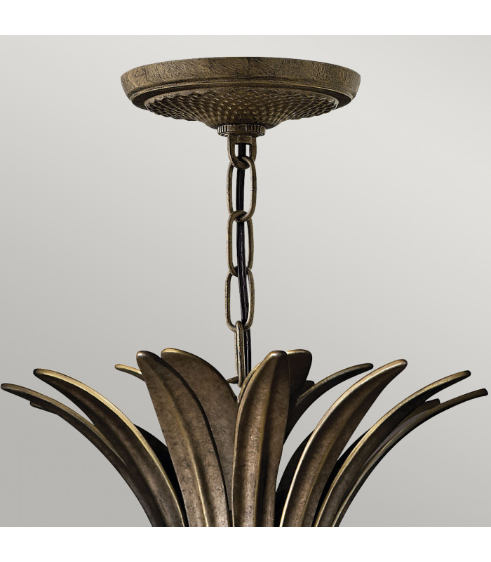 Plantation 4 Light Ceiling Pendant Pearl Bronze E14-2