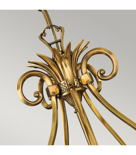 Hinkley Plantation 5 Light Chandelier Burnished Brass-2