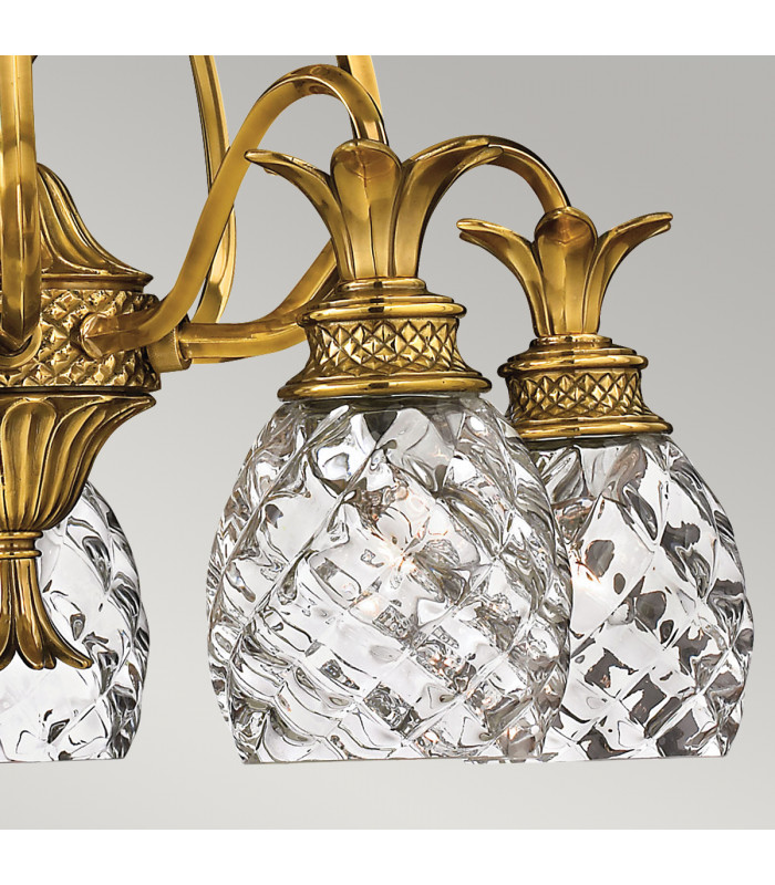 Hinkley Plantation 5 Light Chandelier Burnished Brass-4